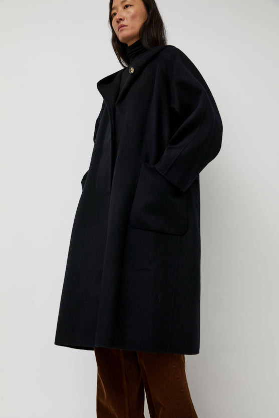 Nothing Written Keiko Hoodie Coat in Black