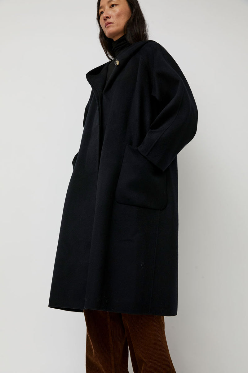 Nothing Written Keiko Hoodie Coat in Black