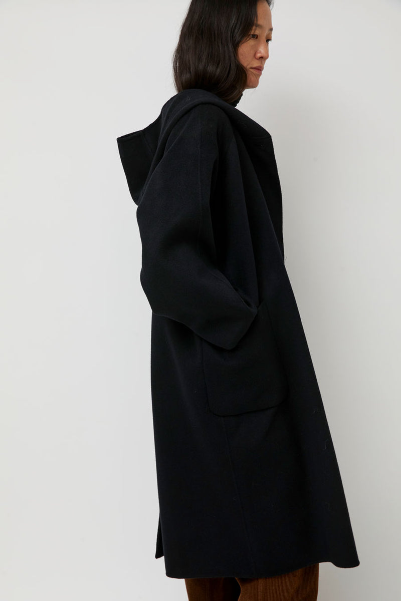 Nothing Written Keiko Hoodie Coat in Black