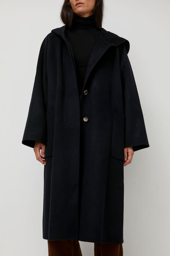 Nothing Written Keiko Hoodie Coat in Black