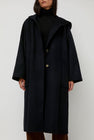 Nothing Written Keiko Hoodie Coat in Black