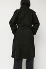 Nothing Written Oversized Double-Breasted Trench in Black