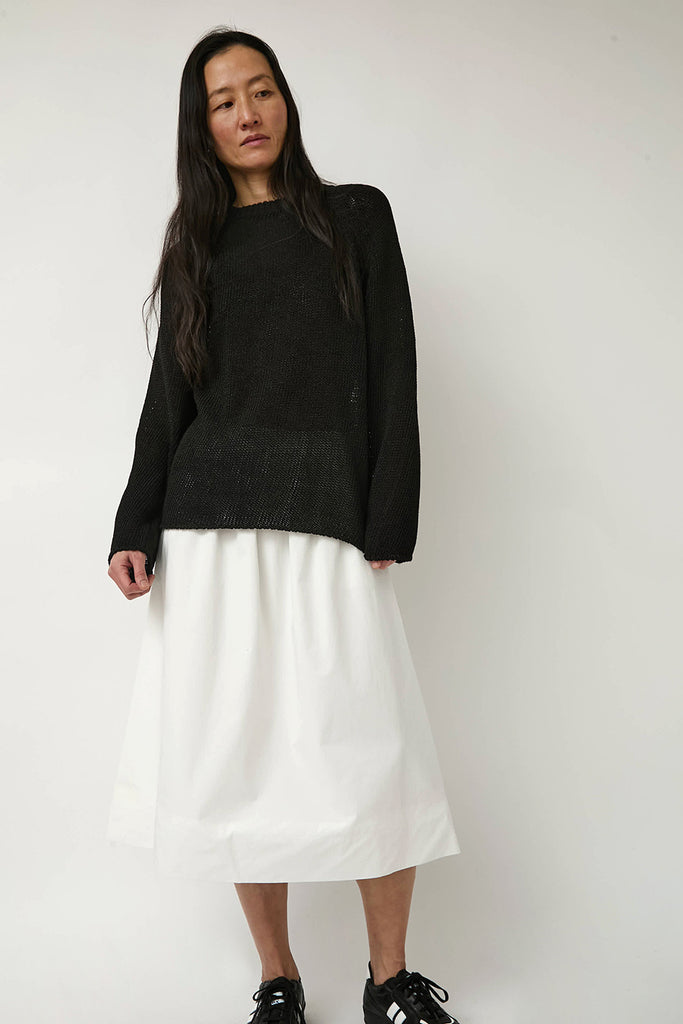 Nothing Written Paper Loose Fit Pullover in Black – No.6 Store