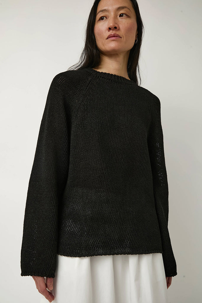 トップス Nothing Written Paper loose fit pullover Nothing Written Paper Loose Fit Pullover in Black – No.6 Store