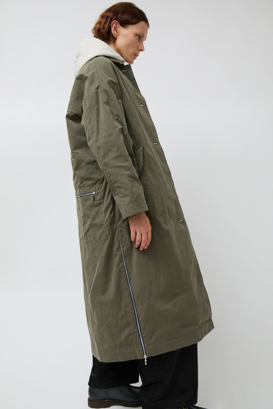Pret Pour Partir Alma Coat with Removable Vest in Khaki