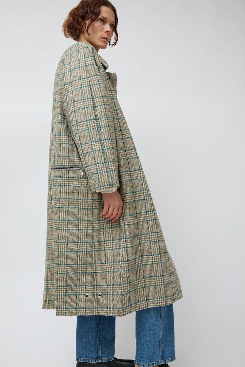 Pret Pour Partir Camille Jacket in Wool Blue Check