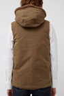Pret Pour Partir Reversible Gilet in Brown Faux Fur and Bronze