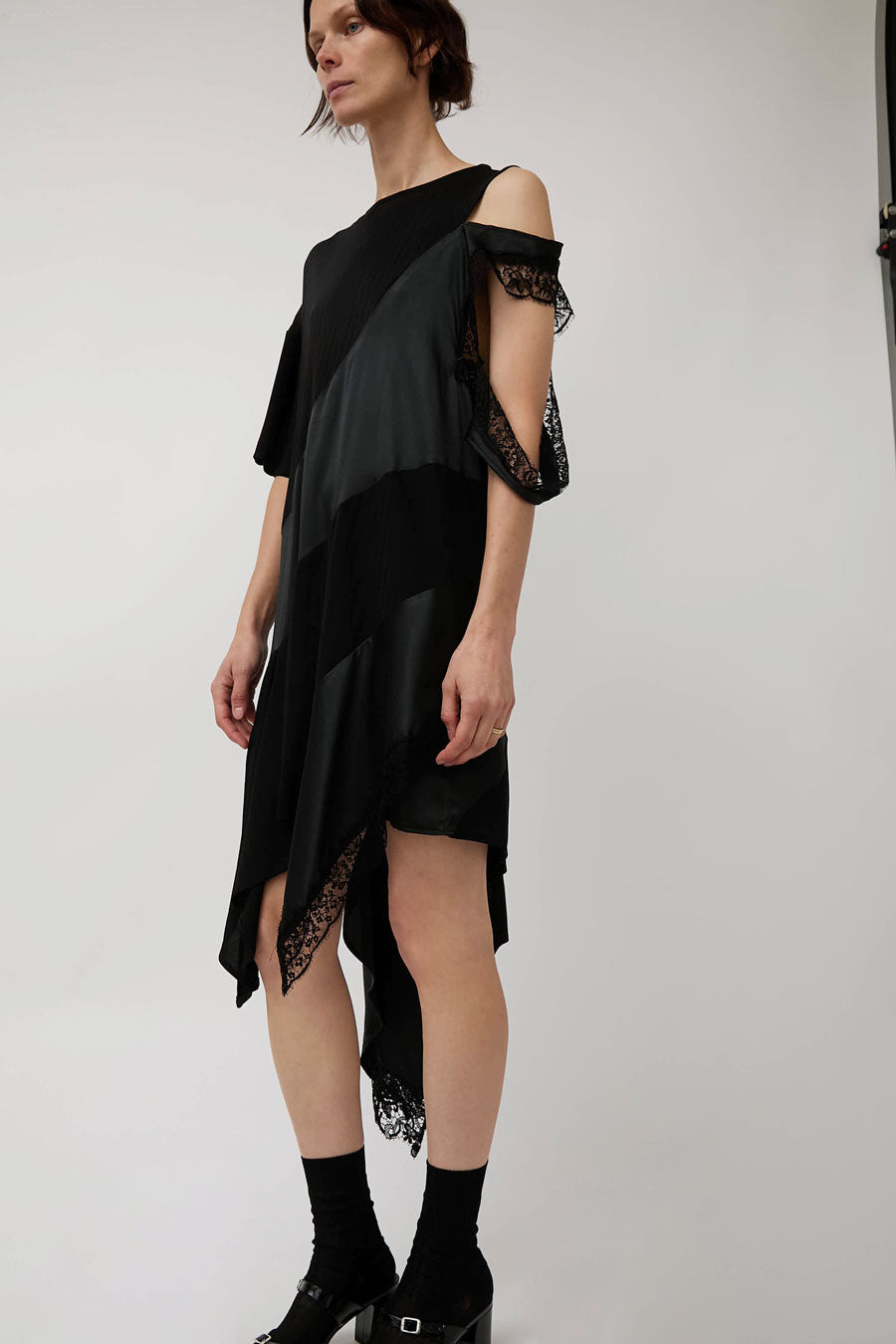 Rave Review Juliette Dress in Black and Lace