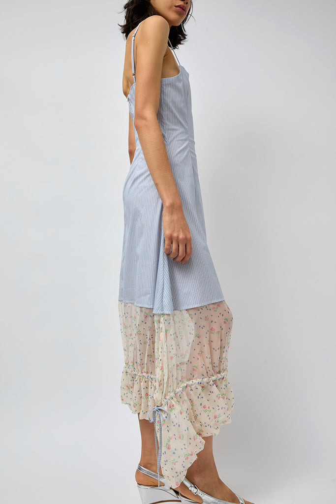 Rave Review Ana Dress in Blue and Cream Flowers – No.6 Store