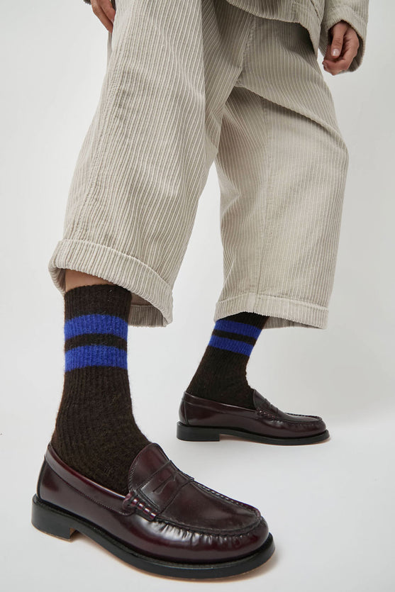 Rue Blanche Chausse Mohair Socks in Black