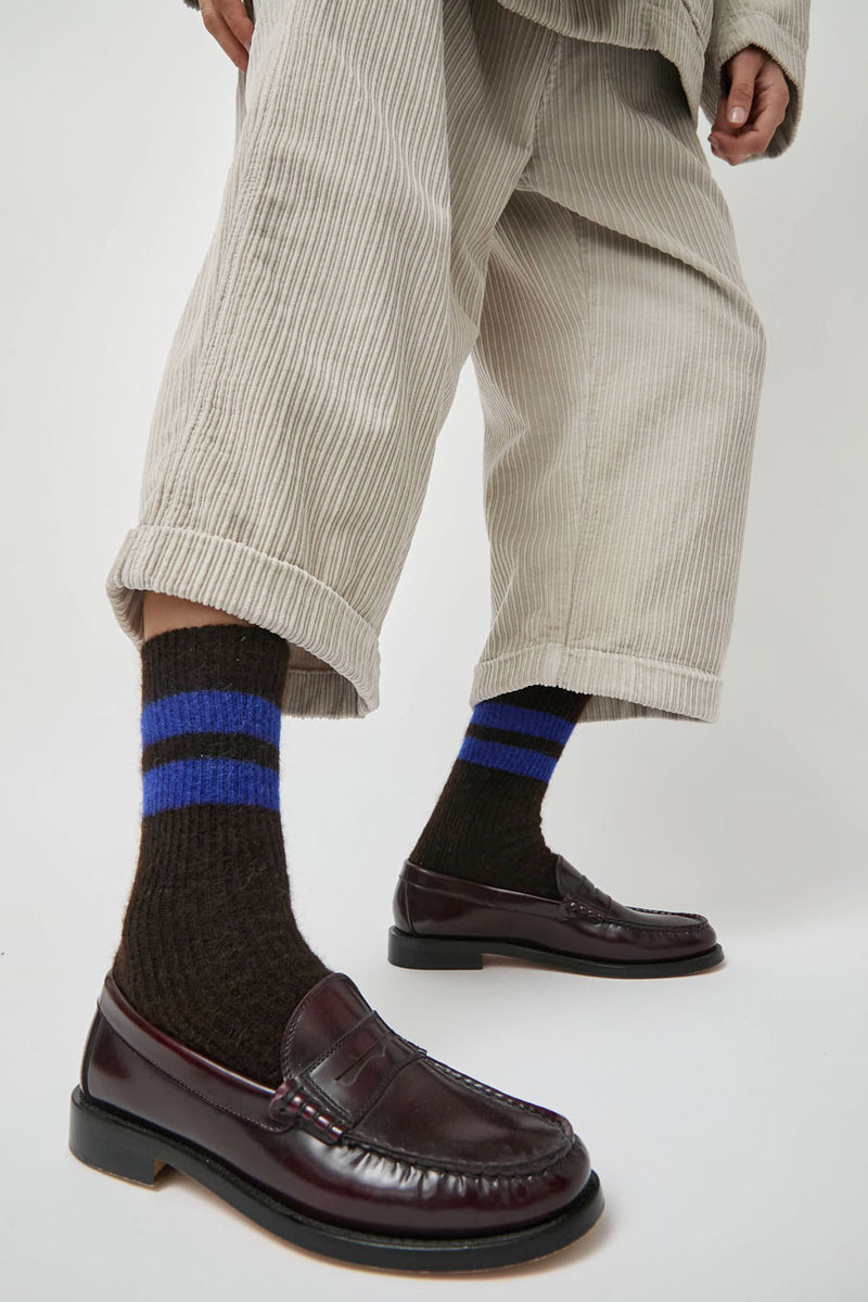 Rue Blanche Chausse Mohair Socks in Black