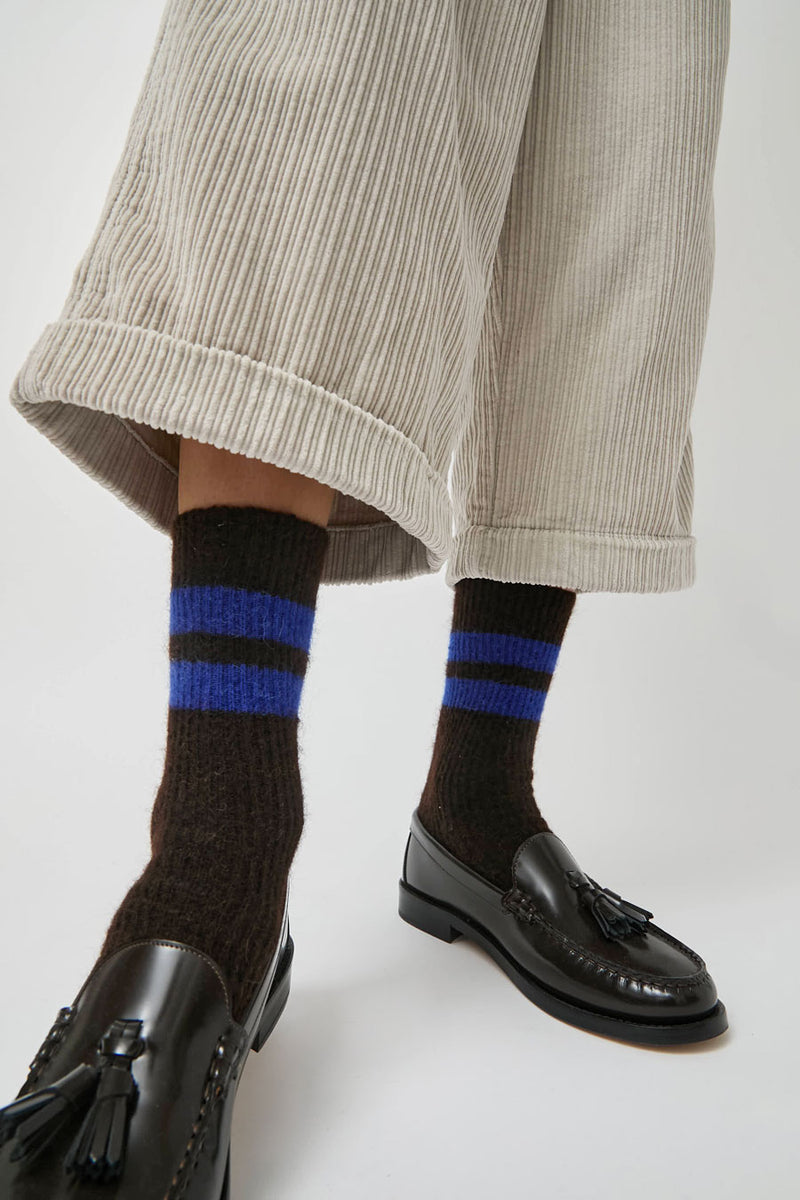 Rue Blanche Chausse Mohair Socks in Black