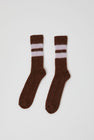 Rue Blanche Chausse Mohair Socks in Marron