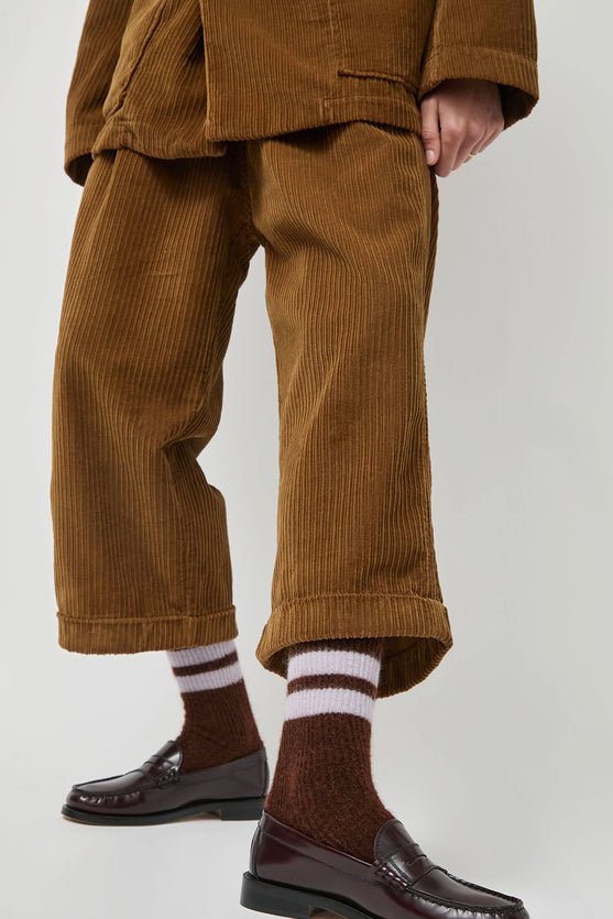 Rue Blanche Chausse Mohair Socks in Marron