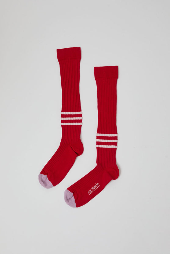 Rue Blanche Chausse Rayures Socks in Corrida