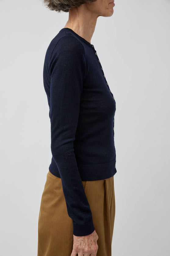 Rue Blanche Fine Cardi in Navy