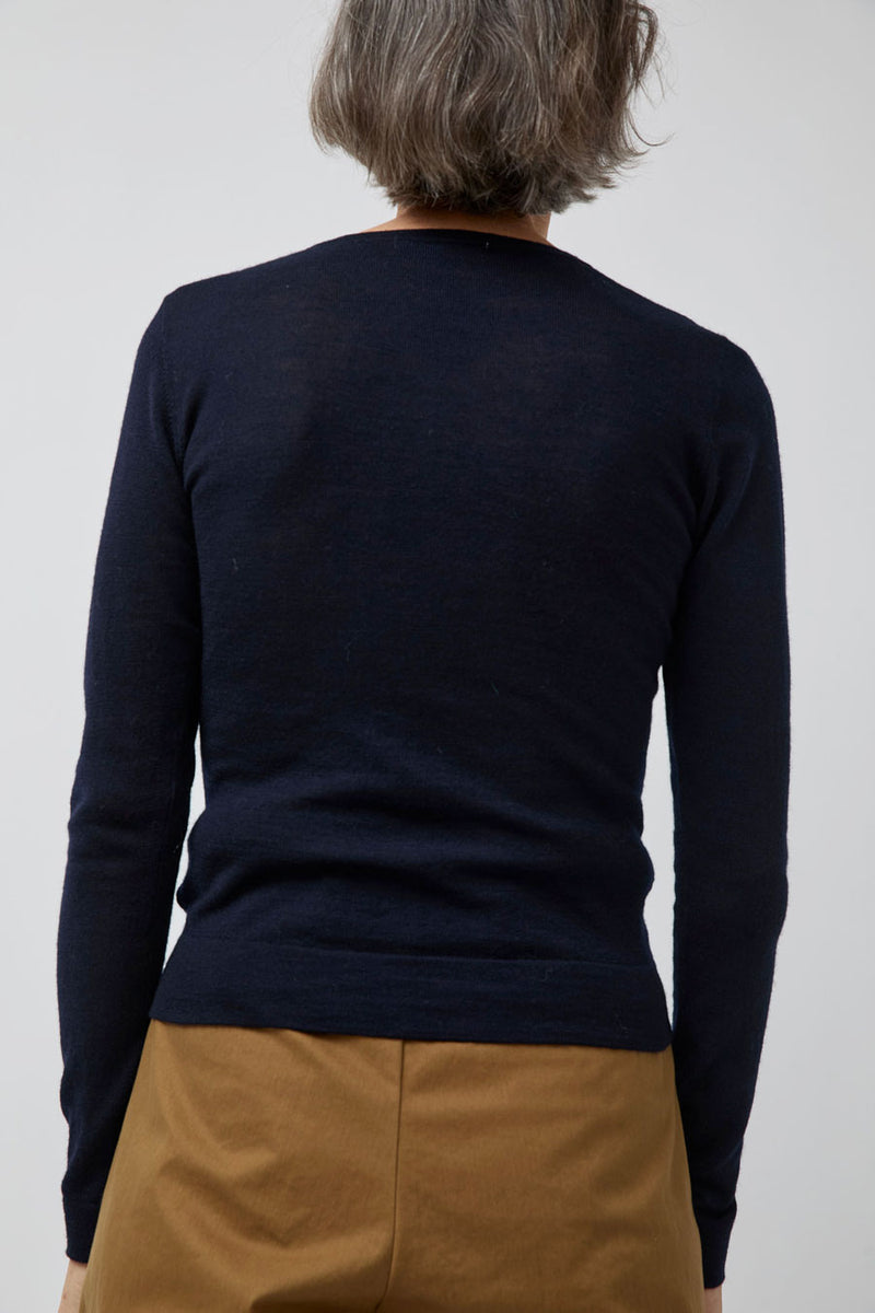 Rue Blanche Fine Cardi in Navy