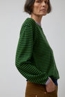 Rue Blanche Merino Stripe Sweater in Gazon/Marine/Mauve