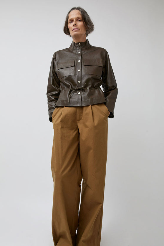 Rue Blanche Moto Jacket in Brown