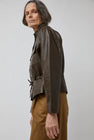 Rue Blanche Moto Jacket in Brown