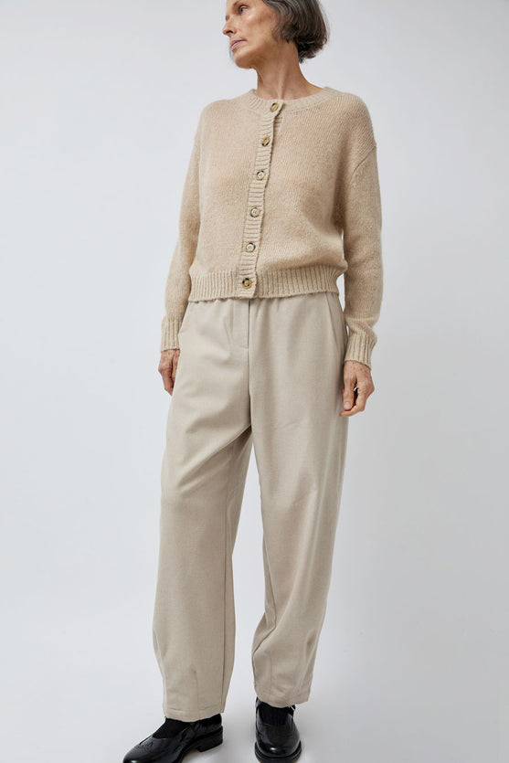 Rue Blanche Mowool Cardi in Avoine