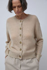 Rue Blanche Mowool Cardi in Avoine