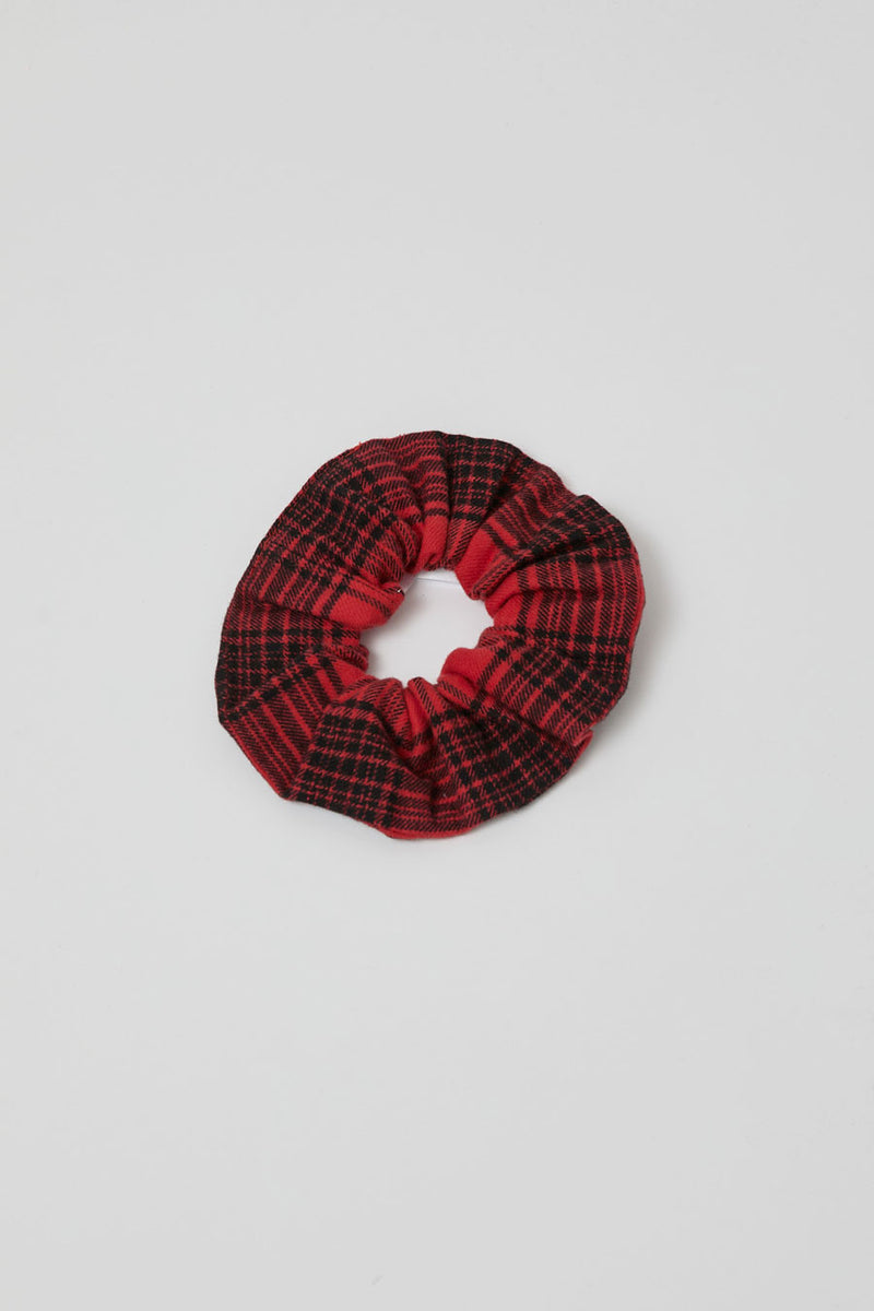 Rue Blanche Scrunchie in Red Plaid