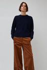 Rue De Tokyo Karli Crewneck Sweater in Navy