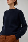 Rue De Tokyo Karli Crewneck Sweater in Navy
