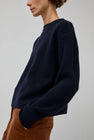Rue De Tokyo Karli Crewneck Sweater in Navy