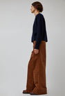 Rue De Tokyo Philly Trousers In Golden Brown Corduroy