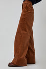 Rue De Tokyo Philly Trousers In Golden Brown Corduroy