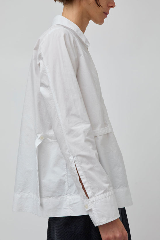 Rue De Tokyo Saloma Blouse in White Poplin