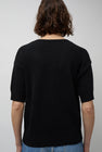 Rue Blanche Ecochain Short Sleeve Sweater in Black