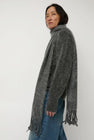 Sayaka Davis Brushed Mohair Scarf in Charcoal