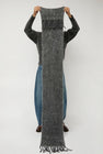 Sayaka Davis Brushed Mohair Scarf in Charcoal