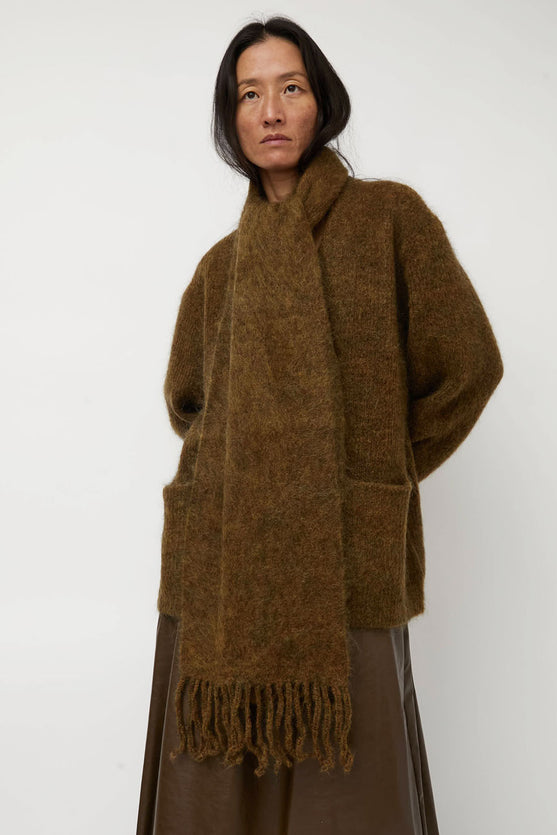 Sayaka Davis Brushed Mohair Scarf in Spices