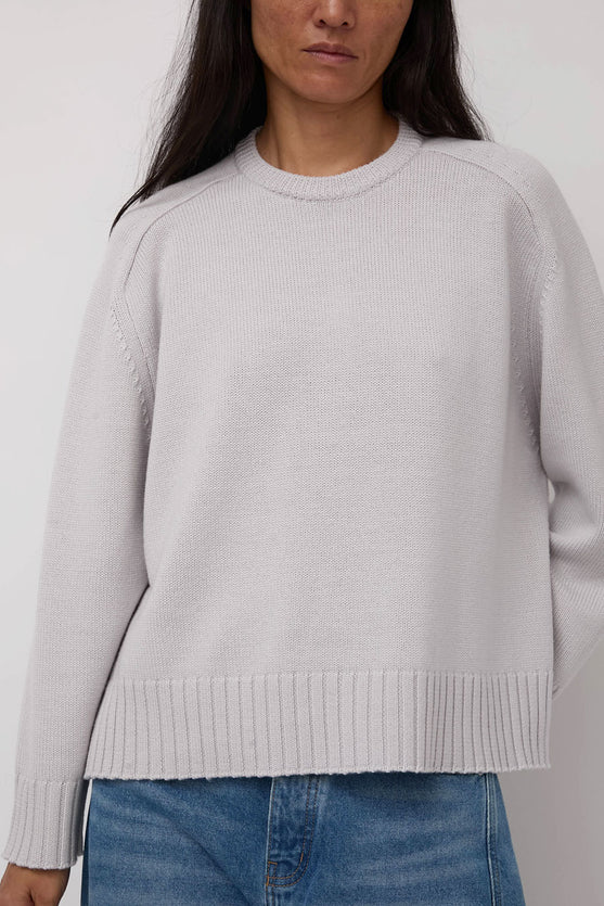 Sayaka Davis Crewneck Pullover in Ice Gray