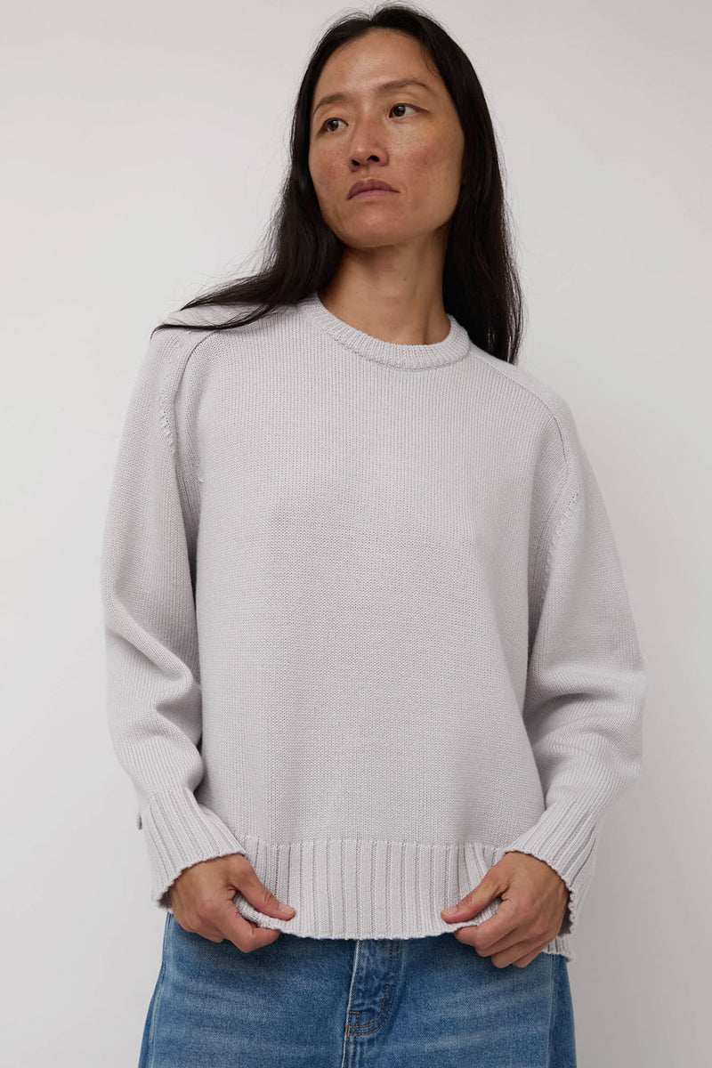 Sayaka Davis Crewneck Pullover in Ice Gray