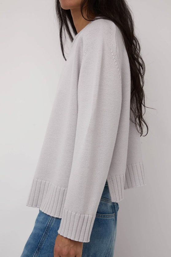 Sayaka Davis Crewneck Pullover in Ice Gray