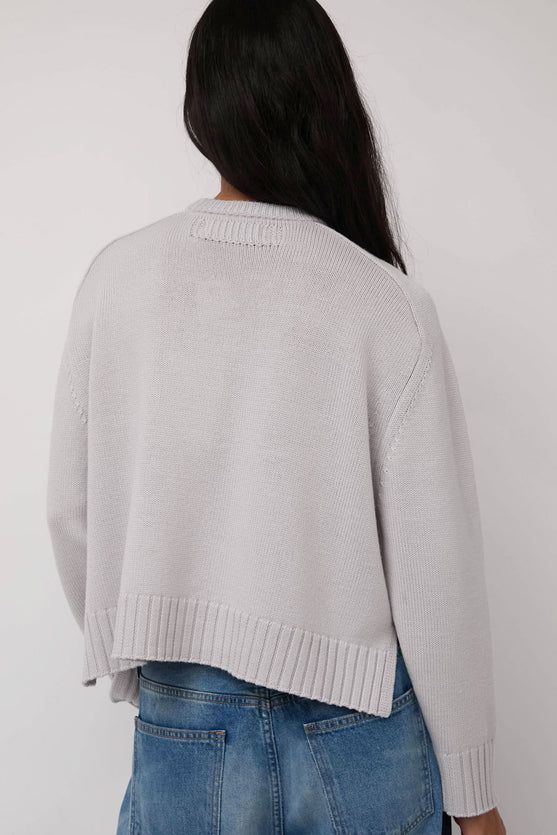 Sayaka Davis Crewneck Pullover in Ice Gray