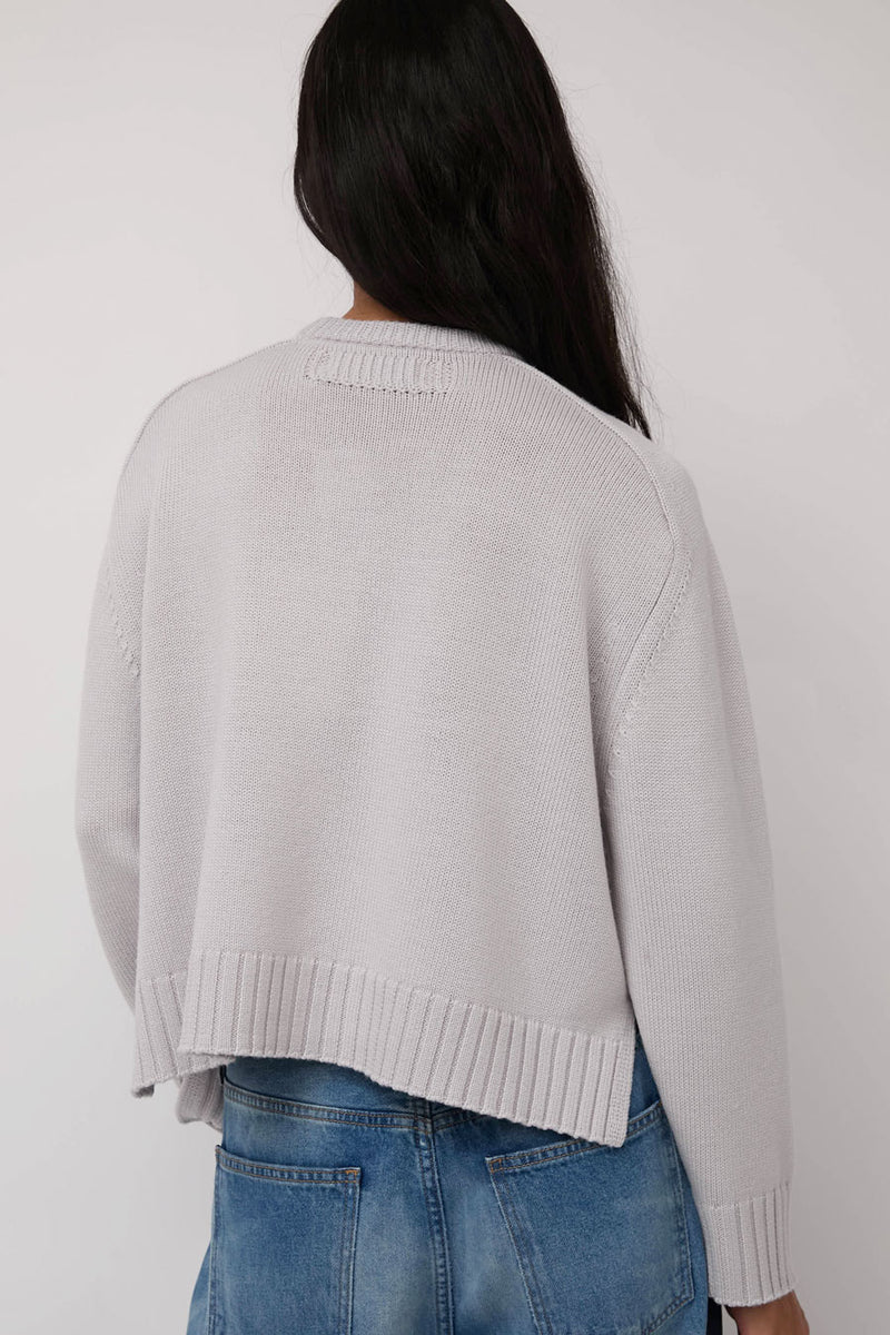 Sayaka Davis Crewneck Pullover in Ice Gray