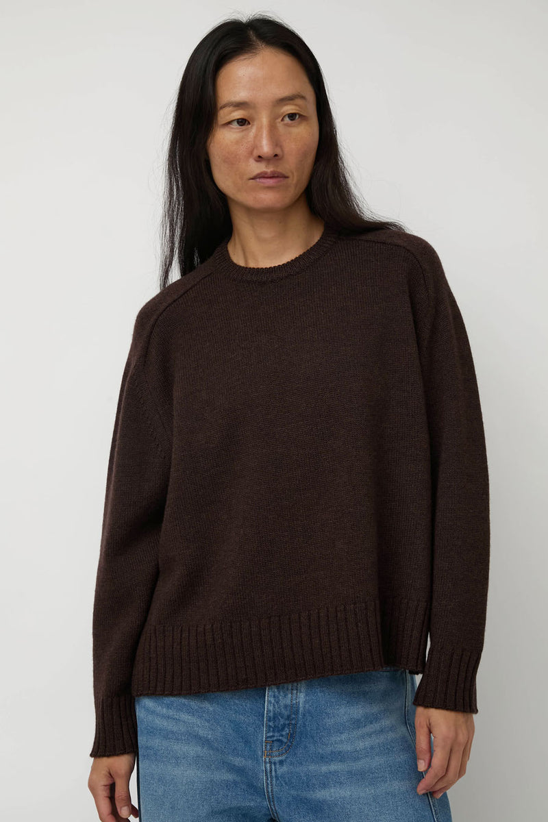 Sayaka Davis Crewneck Pullover in Wood