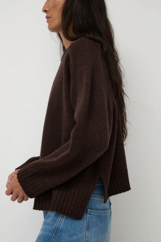 Sayaka Davis Crewneck Pullover in Wood