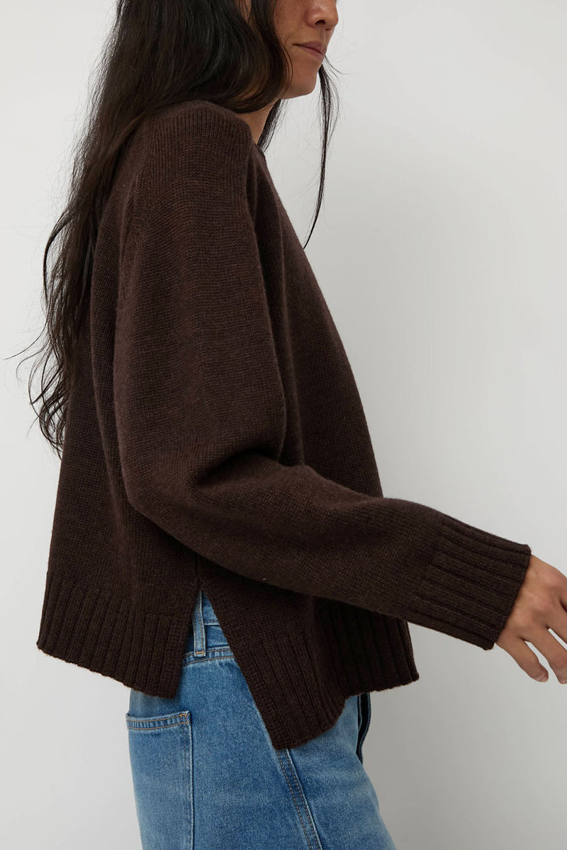 Sayaka Davis Crewneck Pullover in Wood