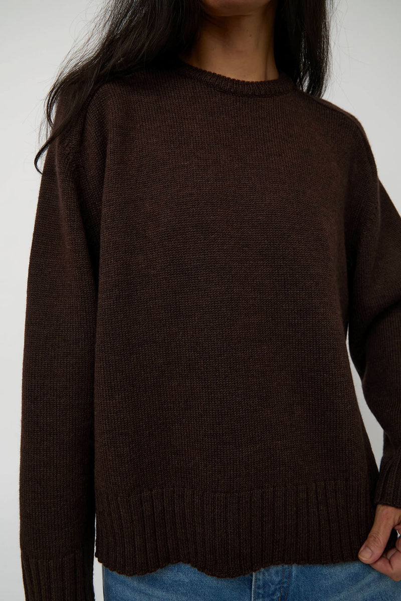 Sayaka Davis Crewneck Pullover in Wood