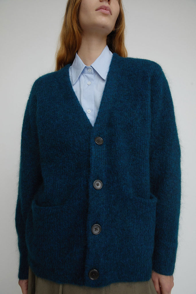 COOTIE PRODUCTIONS Mohair Cardigan ネイビーM Sayaka Davis Mohair Cardigan in Midnight Blue – No.6 Store