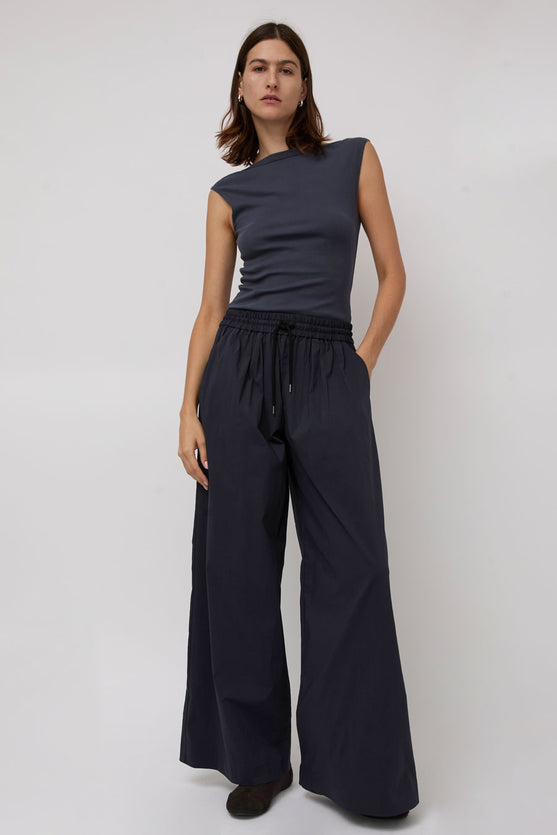 St. Agni Everyday Drawstring Pants in Dark Ink