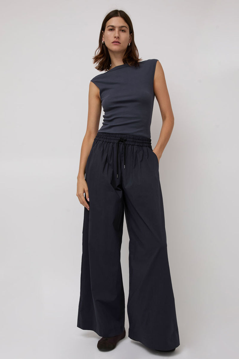 St. Agni Everyday Drawstring Pants in Dark Ink