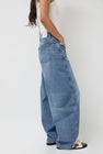 St. Agni Mid Rise Balloon Jeans in 90s Blue
